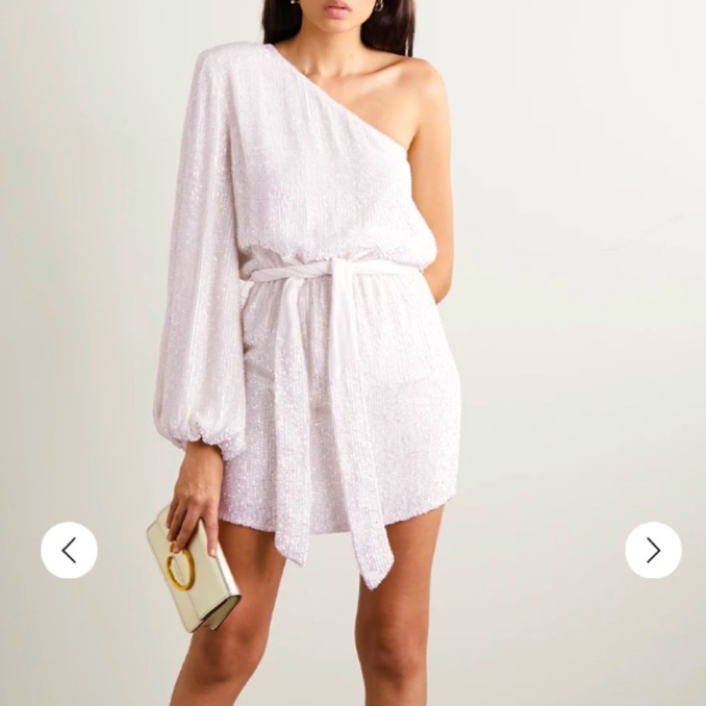 NWT Retrofete Embellished One Shoulder Dress